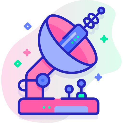 Satellite antenna signal technology icon