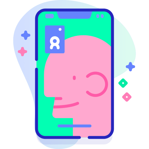 Video call phone call video call mobile phone icon