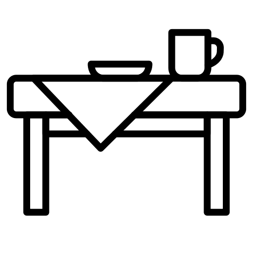 Dining table eat meal dining table icon