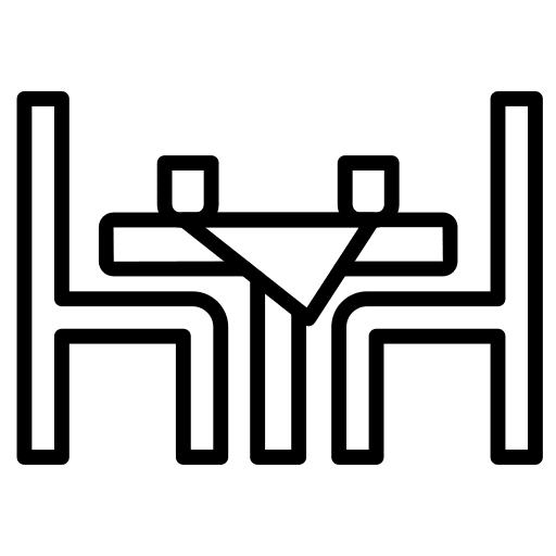 Dinning table furniture and household dinner dinning table icon