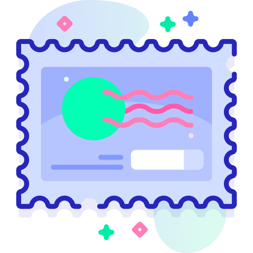 Stamp letter post communications icon