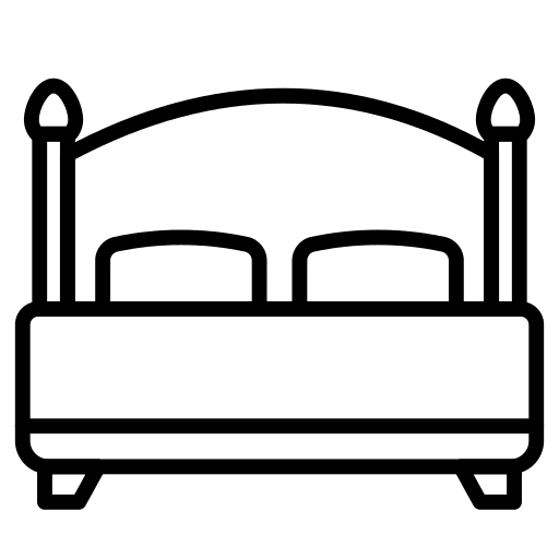 Bed furniture furniture and household bedroom icon