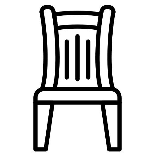 Chair furniture and household sit seat icon