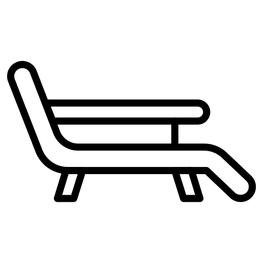 Deck chair relax deck chair furniture and household icon