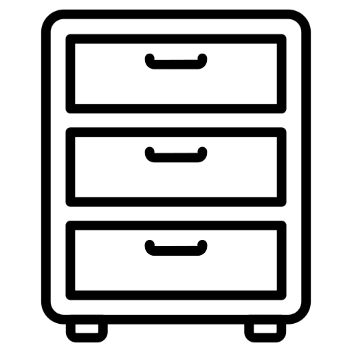 Drawer cabinet drawer furniture and household icon