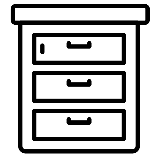 Drawer furniture and household cabinet drawer icon