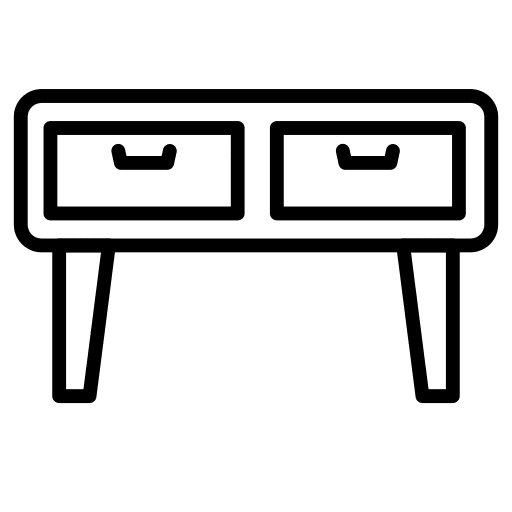 Drawer furniture and household table drawer icon