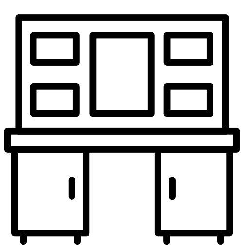 Dressing table dressing table grooming beauty icon