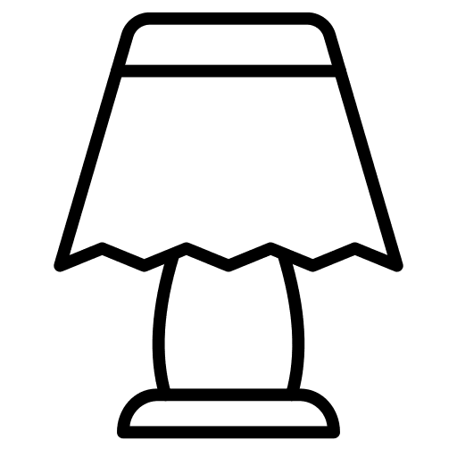 Lamp furniture and household illumination lamp icon