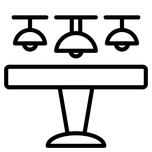 Bulb bulb furniture and household table icon