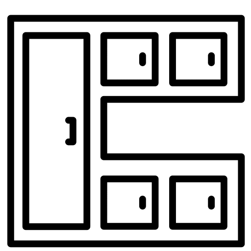 Cabinet drawers cabinet furniture and household icon