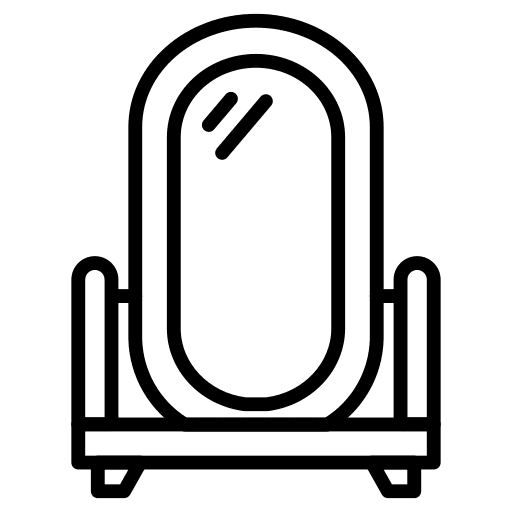 Mirror furniture mirror interior icon