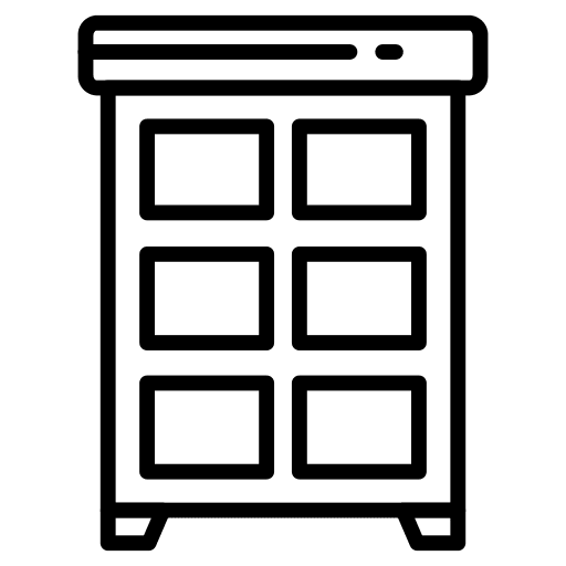 Showcase furniture and household showcase closet icon