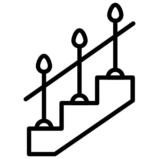 Stairs interior design stairs building icon