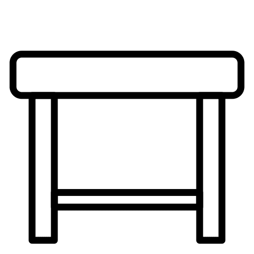 Stool furniture and household stool seat icon