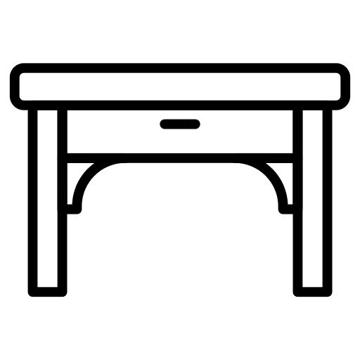 Table drawer furniture and household table icon