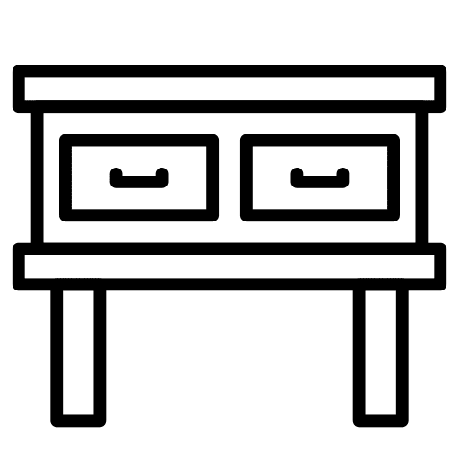 Table table cabinet drawer icon
