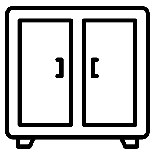 Cabinet closet cabinet wardrobe icon