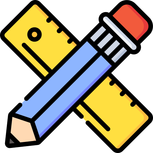 Pen stationery office material draw icon