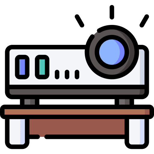 Projector component education projection icon