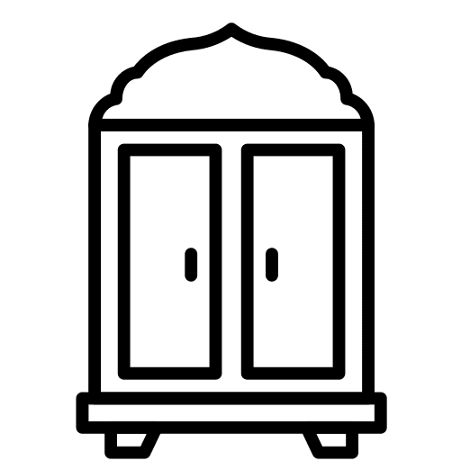 Wardrobe furniture and household closet wardrobe icon