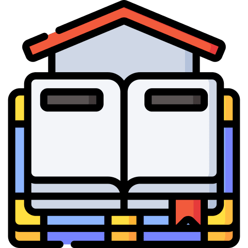 Book leisure education school material icon