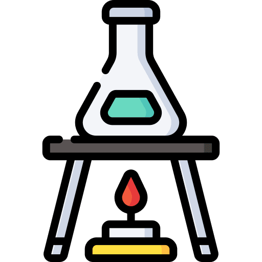 Lab laboratory bunsen burner science icon