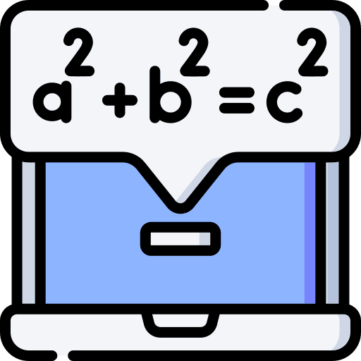 Math online learning online education math icon