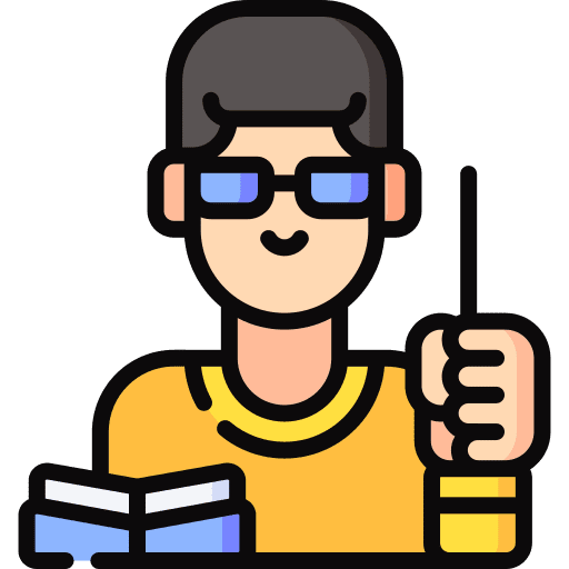 Teacher person professions and jobs educator icon