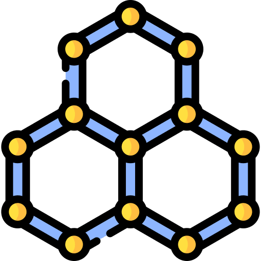 Chemistry network biological physics icon