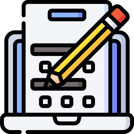 Exam online exam interface icon