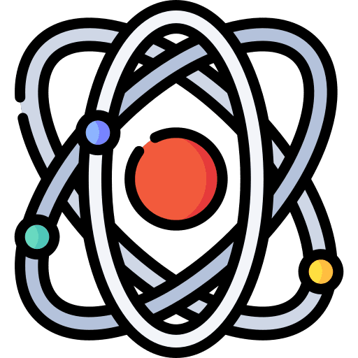 Physics education physics electron icon