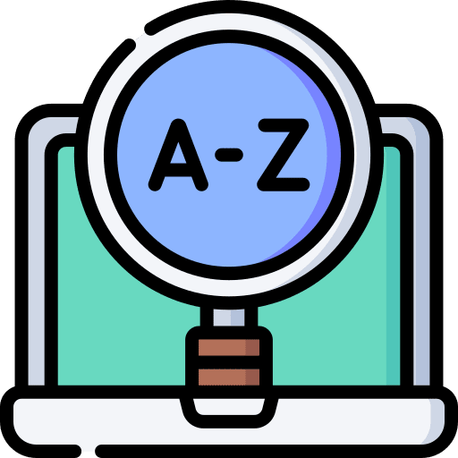 Search magnifying glass search loupe icon