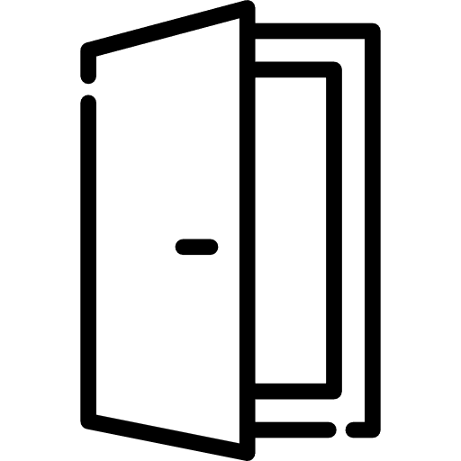 Doorway frame doorway doors icon