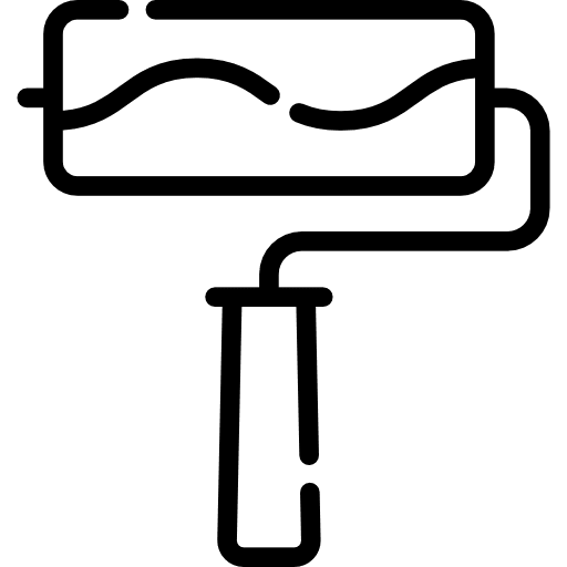 Paint roller painter painting roller icon