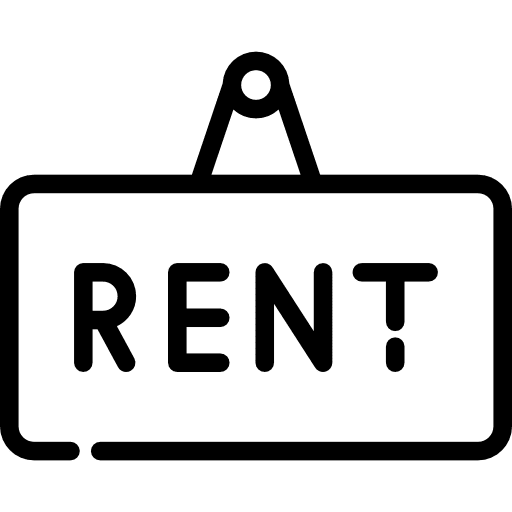 Real estate business house lease icon