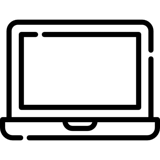 Tools and utensils screen laptop tools and utensils icon