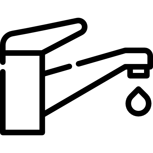 Plumbering faucet tap control icon