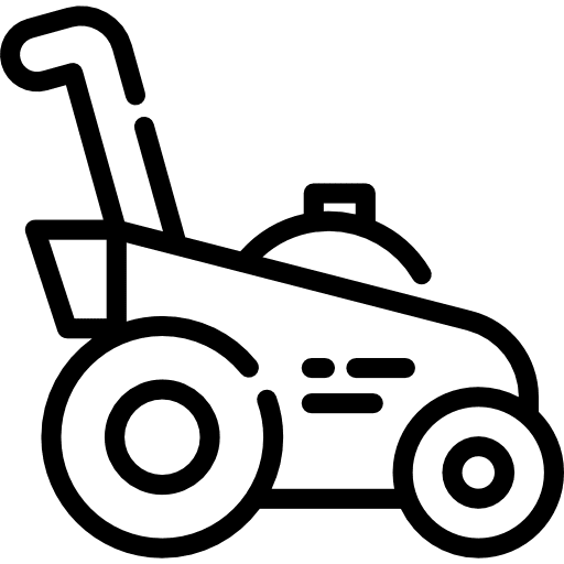 Gardening machinery machine cutter icon