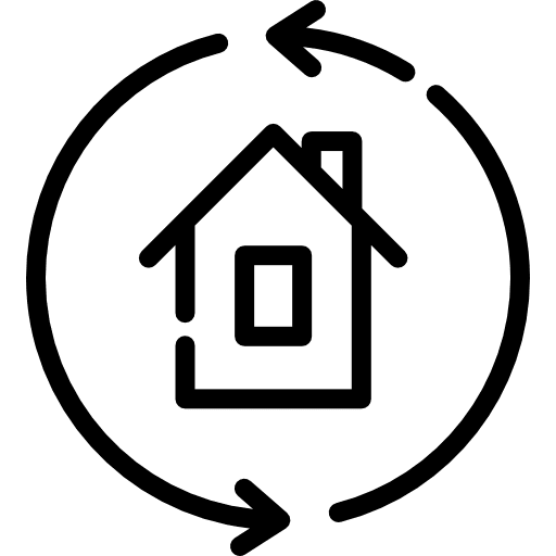 Houses arrow buildings houses icon