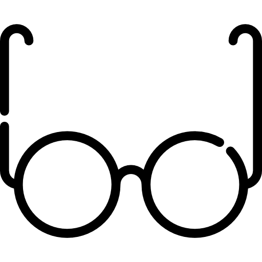 Reading glasses reading look looking icon