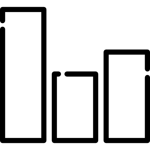 Graphs business technology economy icon