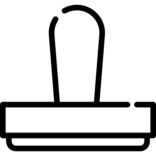 Paper work certified office material paper work icon