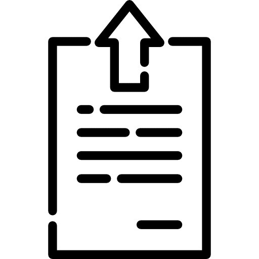 Text file interface arrow text file icon