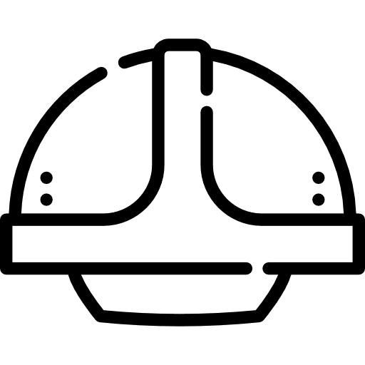 Worker worker helmet protection icon
