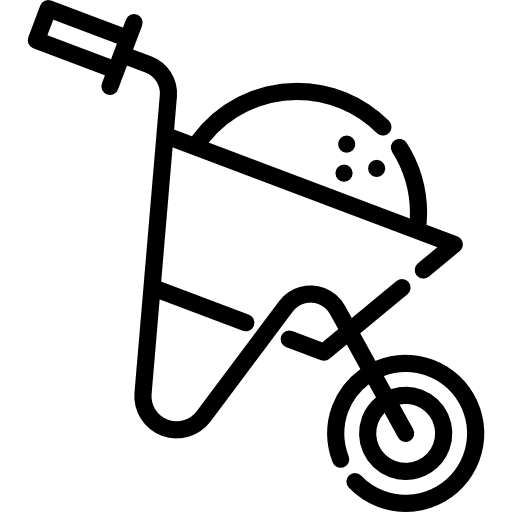 Barrow working worker transport icon