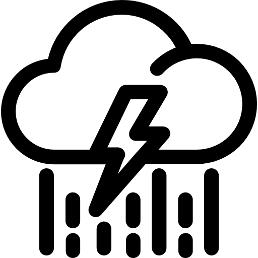 Storm meteorology storm night icon