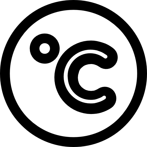 Celsius thermometer mercury temperature icon Celsius thermometer mercury temperature icon