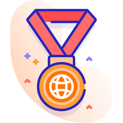 Medals winner sports and competition award icon