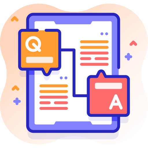 Q&a answers qa communications icon
